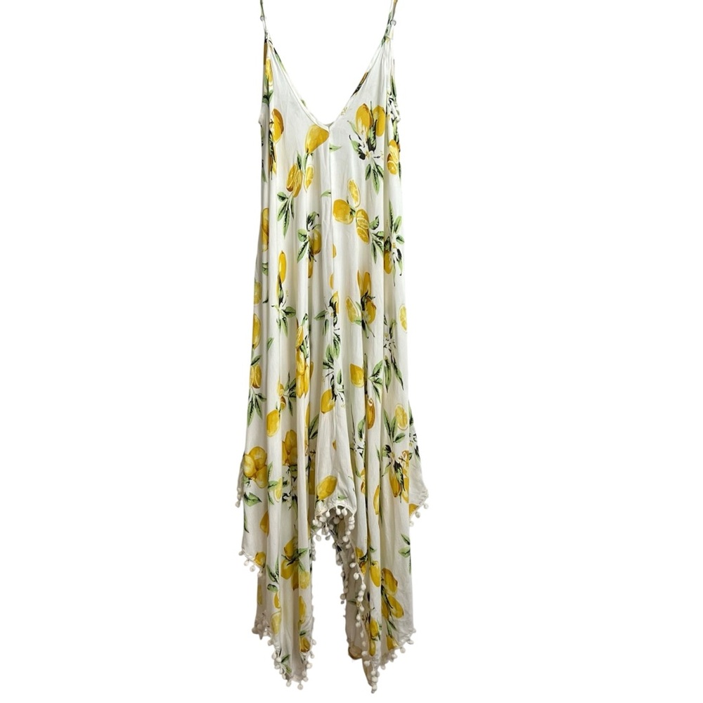GOA By Japna Lemons and Pom Poms Coverup Size Large